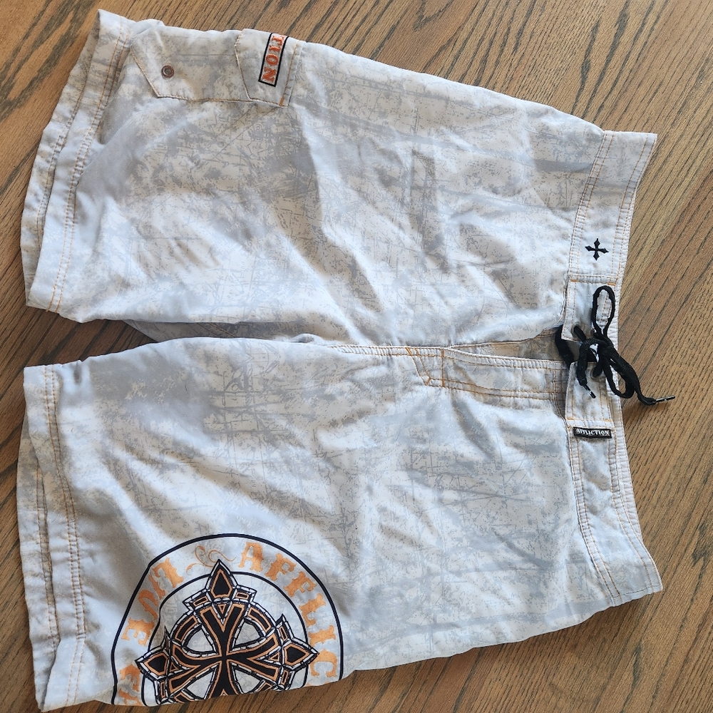 Affliction Board Shorts Swim Trunks